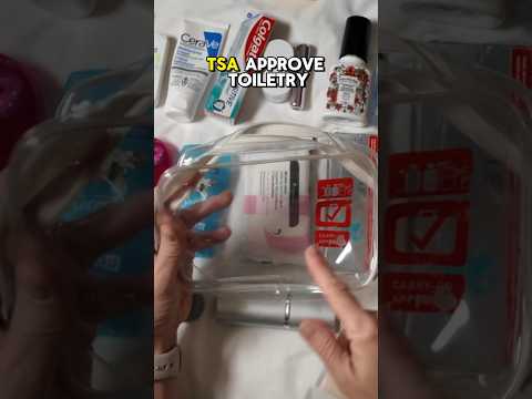 How I pack toiletries in my carry-on bag (TSA approved!) #traveltips #travel #packwithme  #packing