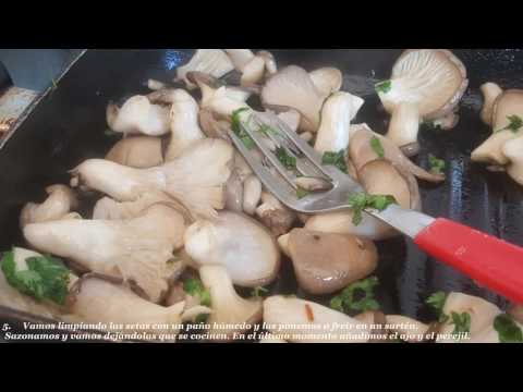POLLO A LA CAZUELA con GÍRGOLAS y ROMERO