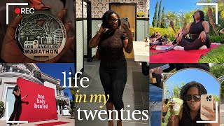 Hot Holy Healed Pilates + LA Run Club + LA Marathon + More! | Life in my Twenties Weekly Vlog