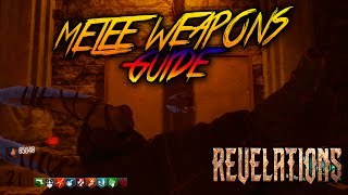 REVELATIONS - ALL SECRET MELEE WEAPONS EASTER EGG GAMEPLAY TUTORIAL (Black Ops 3 Zombies)