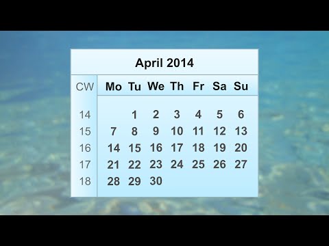 April 2014 Calendar