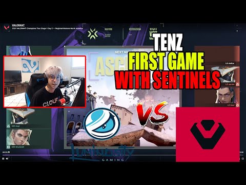 TENZ FIRST GAME WITH SENTINELS | SENTINELS VS LUMINOSITY GAME 1 - VCT Regional Masters North America
