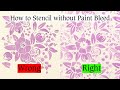 How To Stencil A Wall Without Paint Bleed Oak Lane Studio