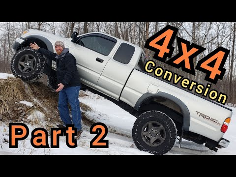 Toyota Tacoma Prerunner 2wd to 4x4 Conversion - First Gen | HOW TO Video Part 2