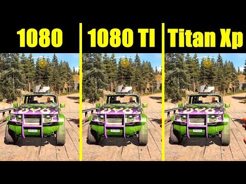 Far Cry 5 Ultra 4K Titan Xp Vs GTX 1080 TI Vs GTX 1080 Frame Rate Comparison
