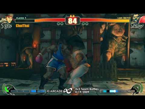 Arcade Infinity SF4 3-on-3 Teams - R1 Team Wake Up Shoryus vs Team USA