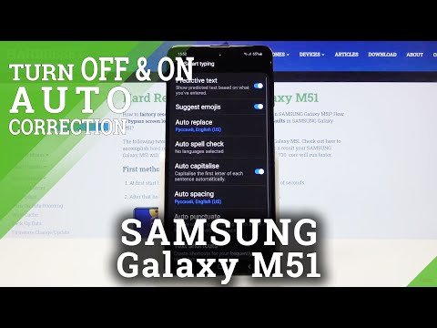 How to Activate Auto-Correction in SAMSUNG Galaxy M51 – Mark Misspelled Words