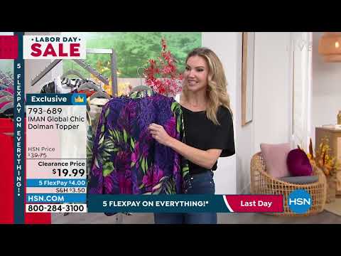 HSN | IMAN Global Chic Fashions Clearance 09.05.2022 - 08 PM