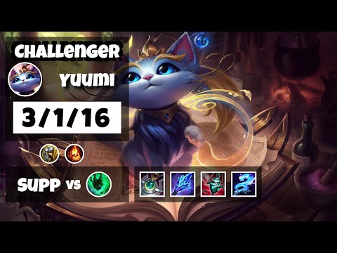 Yuumi vs Thresh BR Challenger SUPPORT (3/1/16) - v11.14