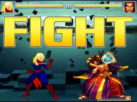 MUGEN Captain Marvel [vs] Amakusa (AI Battle)