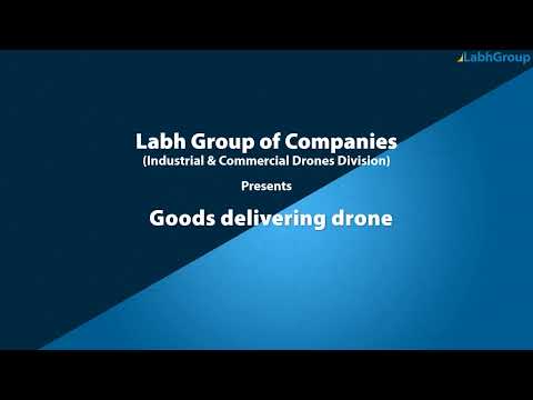 Goods delivering drone - uav unmanned aerial vehicle