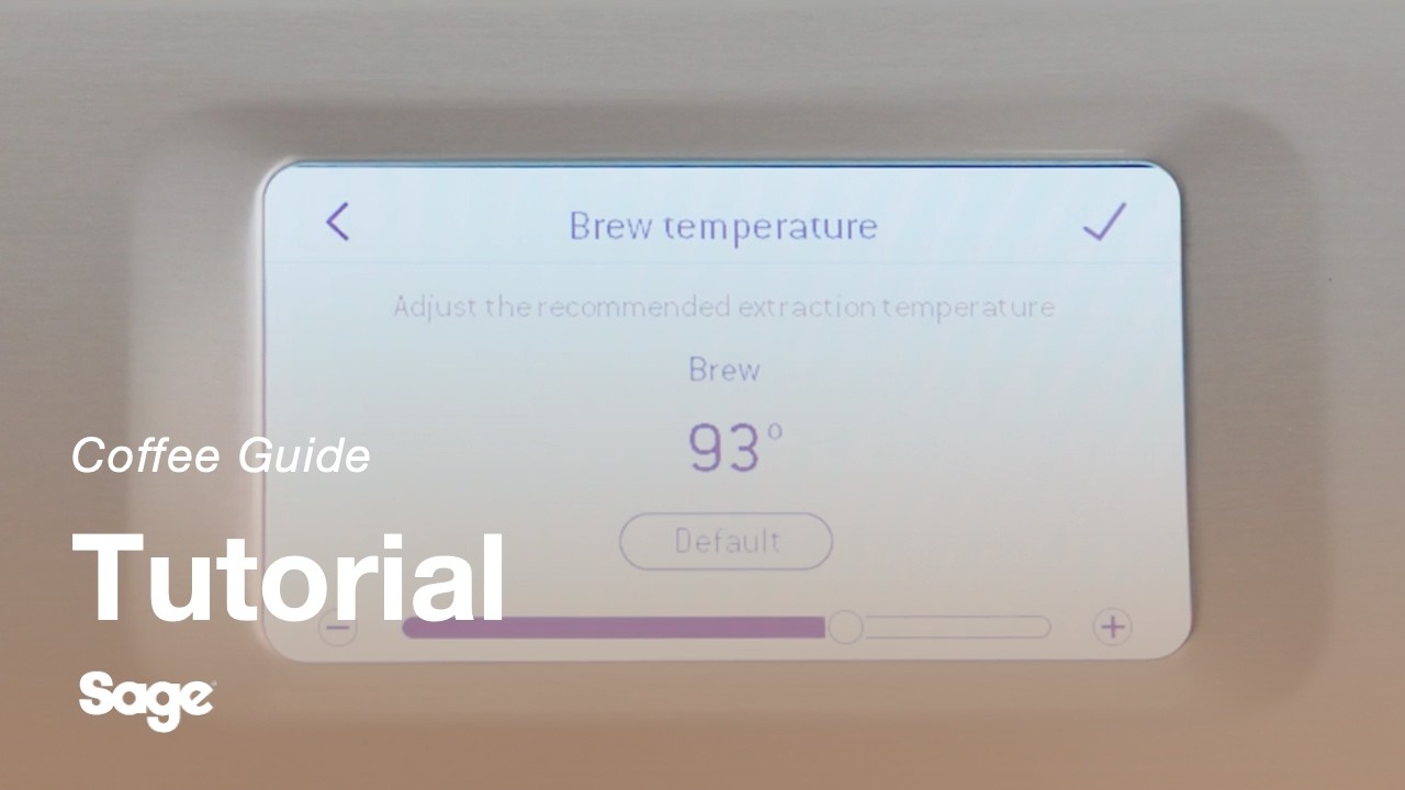 How to adjust brew temperature