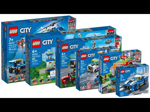 All LEGO City Police Sets 2022 Compilation/Collection Speed Build