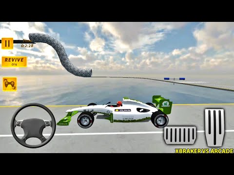 Impossible Formula Ramp Car Stunts: New Green Formula Unlocked Update - Android Gameplay Walkthrough