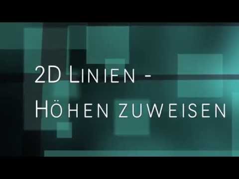 Vectorworks Landschaft - Geländemodell / 2D-Linien Höhen zuweisen