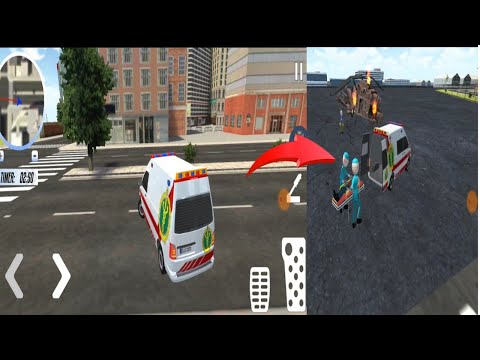 stickman ambulance roof stunt Driver #1 emergency driving simulator| Android gameplay