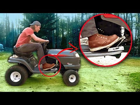 RACING MOWER gets a THROTTLE PEDAL!!
