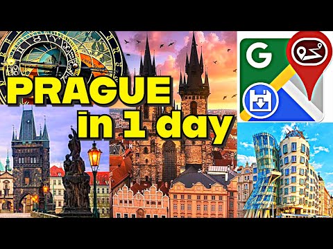 🏰 EXPLORE PRAGUE'S MAIN ATTRACTIONS in 1 Day! | 9km Walking Route 🚶‍♂️ |  ⬇️Route map📍