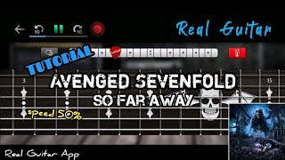 Download lagu Tutorial Solo So Far Away - Avenged Sevenfold | Real Guitar App mp3