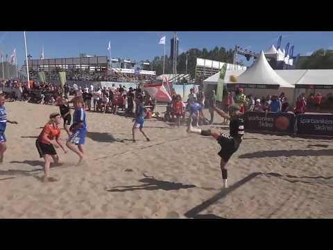 Åhus Beachhandboll 2016, P02 , H43 Lund vs IFK Kristianstad 2,  12-9, vinst H43