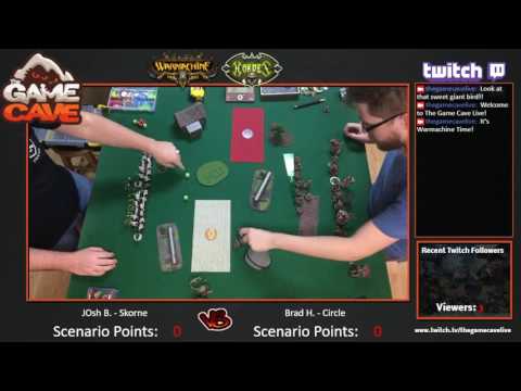 Warmachine and Hordes - Circle vs. Skorne - 1/5/2017