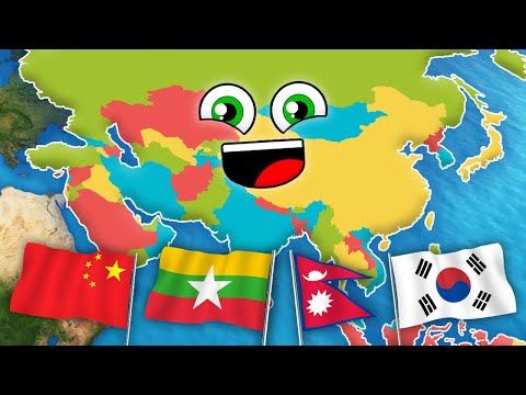 Países De Asia: Nombres Y Capitales | Países Del Mundo | KLT En Español