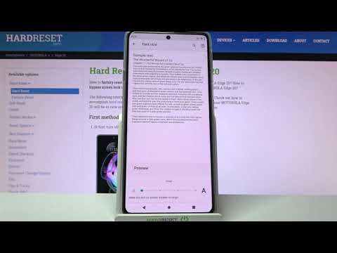 How to Change Font Size in MOTOROLA Edge 20 -  Update Font Style