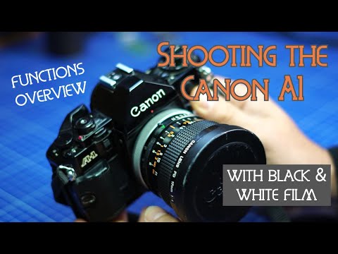 Shooting the Canon A1 with black & White film - functions tour