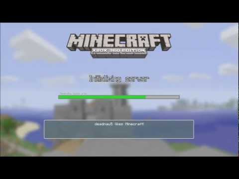 Minecraft for xbox 360 lets play: part 1 (spawning and starting up)