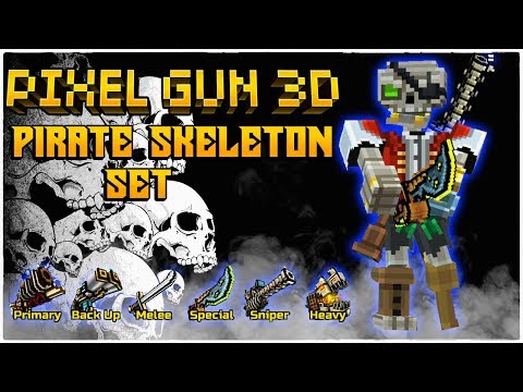 Pixel Gun 3D - Skeleton Pirate Set