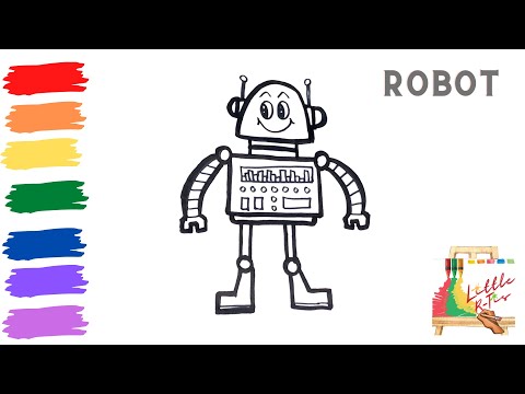 How to Draw a Robot Quick | Easy Drawing Tutorial - YouTube