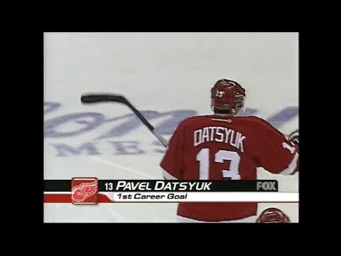 01/02 RS: Det @ Car Highlights - 10/30/01 (Datsyuk's First NHL Goal)