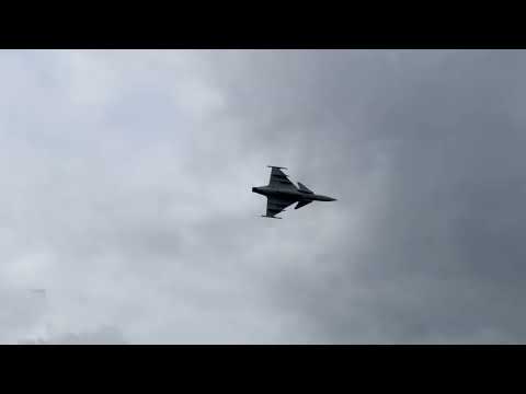 JAS 39 Gripen & HKP 16 Blackhawk at Dreamhack 2024