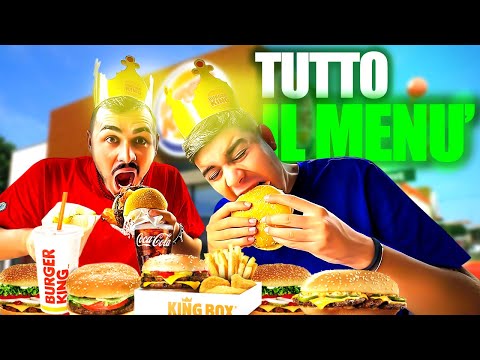 🍔🍟 ORDINO TUTTO il MENÚ del BURGER KING con @shaleboom 🤯