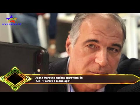 Joana Marques analisa entrevista de  Cid: “Prefere o monólogo”
