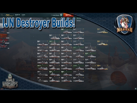 Japanese Destroyer 0.6.0 Captain Builds, Shiratsuyu/Akizuki builds