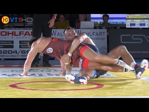 RINGEN | Regionalliga BaWü | 86kg GR: SCHEUER, J. (Viernheim) vs. SAUER, P. (Ladenburg)