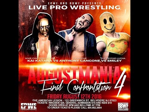 (FREE MATCH) Kai Katana vs Smiley vs Anthony Gangone for the EPWE Championship (AMFC4)