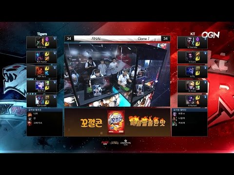 ROX vs KT Game 1 Highlights - ROX TIGERS vs KT ROLSTER LCK 2016 LOL Champions Summer Playoff Final