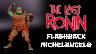NECA TMNT The Last Ronin Flashback Michelangelo Action Figure Review