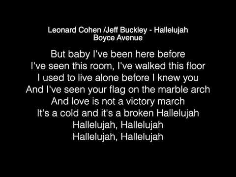 Boyce Avenue - Hallelujah Lyrics (Leonard Cohen / Jeff Buckley)