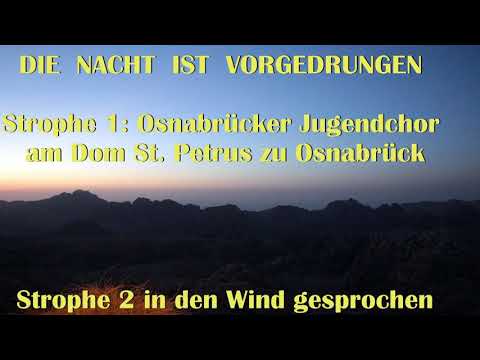 2020 12 09  Die Nacht ist vorgedrungen