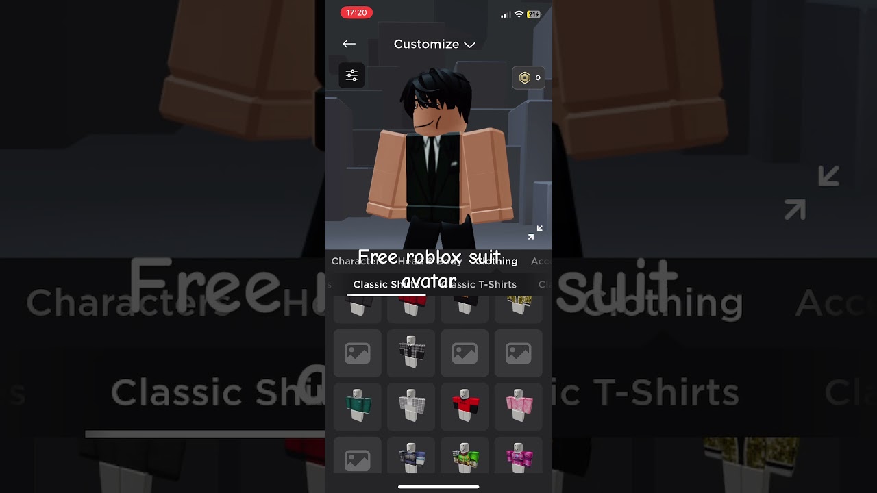 Free roblox suit avatar #roblox #suit
