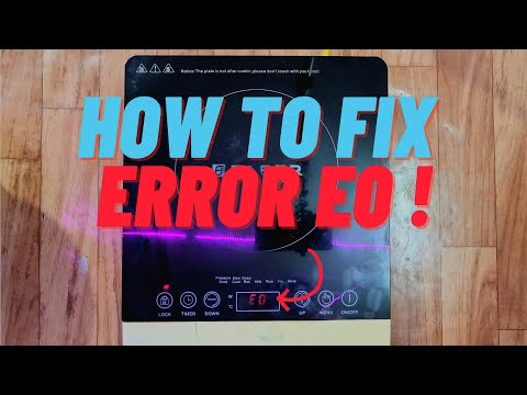 induction cooker e0 error solution