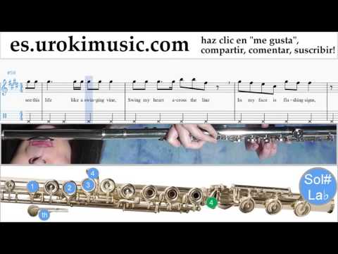 Como Tocar Flauta OneRepublic - Counting Stars Parte#2 Clases Notas Musicales Tutorial Tablatura