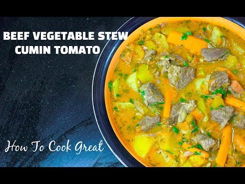 Beef Vegetable Stew - Beef Cumin Stew - Easy Meat Stew