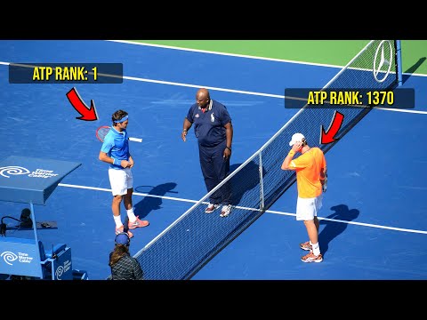 What Happens if ATP No.1 faces ATP No.1370? | Tennis Rarest Match