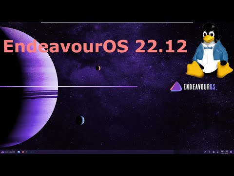 EndeavourOS 22.12 Full Tour