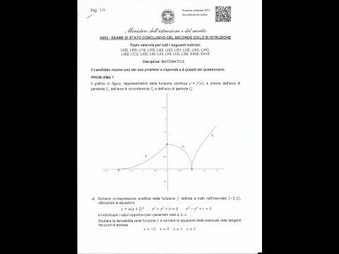 SVOLGIMENTO SECONDA PROVA DI MATEMATICA   ESAME DI STATO 2023   LICEO SCIENTIFICO   PROBLEMA 1