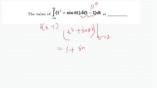 #signalsandsystems Question 13 : Integral involving delta function #ee #gate